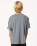 AllPro 48000Y Youth Pro-Lock Performance T-Shirt - Heather Steel - model back