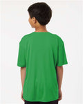 AllPro 48000Y Youth Pro-Lock Performance T-Shirt - Kelly Green - model back