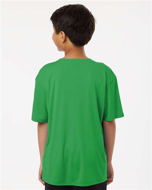AllPro 48000Y Youth Pro-Lock Performance T-Shirt - Kelly Green - model back
