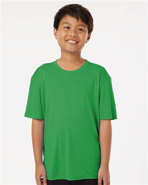 AllPro 48000Y Youth Pro-Lock Performance T-Shirt - Kelly Green - model front