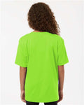 AllPro 48000Y Youth Pro-Lock Performance T-Shirt - Lime - model back