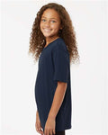 AllPro 48000Y Youth Pro-Lock Performance T-Shirt - Navy - model side