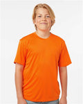 AllPro 48000Y Youth Pro-Lock Performance T-Shirt - Neon Orange - model front