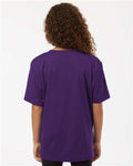 AllPro 48000Y Youth Pro-Lock Performance T-Shirt - Purple - model back