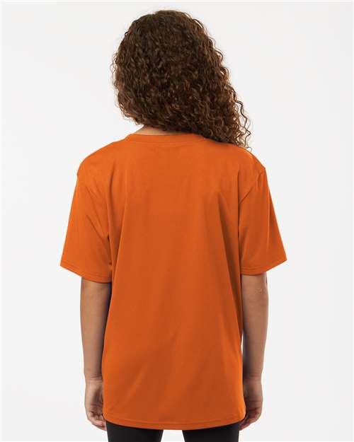 AllPro 48000Y Youth Pro-Lock Performance T-Shirt - Rust - model back
