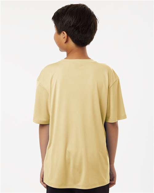 AllPro 48000Y Youth Pro-Lock Performance T-Shirt - Vegas Gold - model back