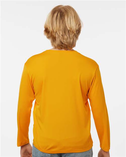 AllPro 48400Y Youth Pro-Lock Performance Long Sleeve T-Shirt - Gold - model back