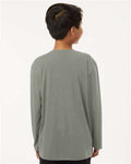 AllPro 48400Y Youth Pro-Lock Performance Long Sleeve T-Shirt - Greystone - model back