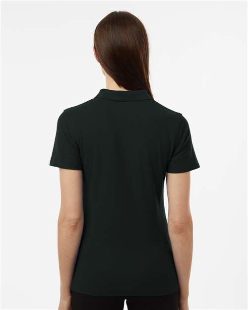 AllPro 62800L Women's Pique Polo - Black - model back