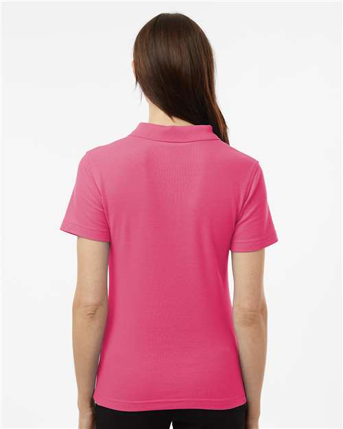 AllPro 62800L Women's Pique Polo - Bright Pink - model back