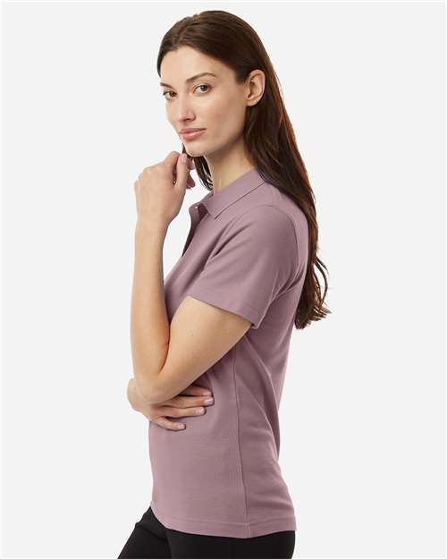 AllPro 62800L Women's Pique Polo - Deep Lavender - model side