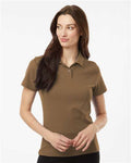 AllPro 62800L Women's Pique Polo - Cigar - model front