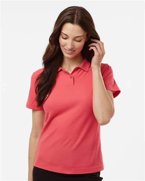 AllPro 62800L Women's Pique Polo - Coral - model front