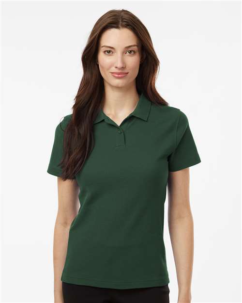 AllPro 62800L Women's Pique Polo - Forest Green - model front