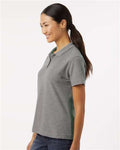AllPro 62800L Women's Pique Polo - Heather Granite - model side