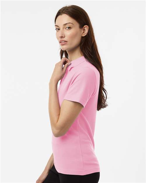 AllPro 62800L Women's Pique Polo - Light Pink - model side