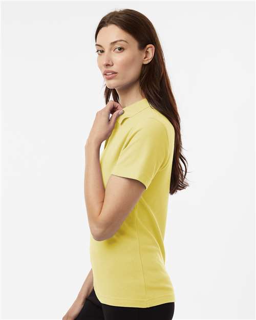 AllPro 62800L Women's Pique Polo - Light Yellow - model side