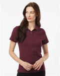 AllPro 62800L Women's Pique Polo - Maroon - model front