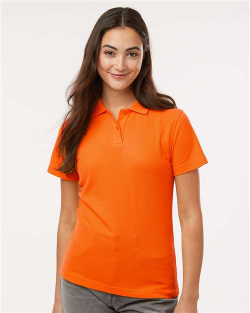AllPro 62800L Women's Pique Polo - Deep Orange - model front