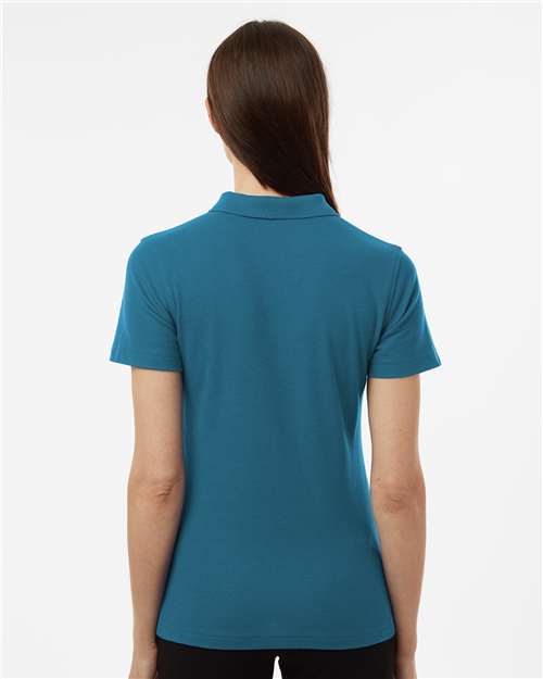 AllPro 62800L Women's Pique Polo - Pacific Blue - model back