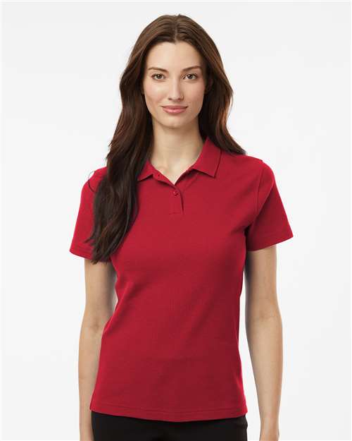 AllPro 62800L Women's Pique Polo - Red - model front