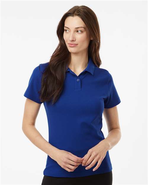 AllPro 62800L Women's Pique Polo - Royal - model front
