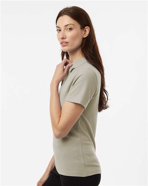 AllPro 62800L Women's Pique Polo - Sand - model side