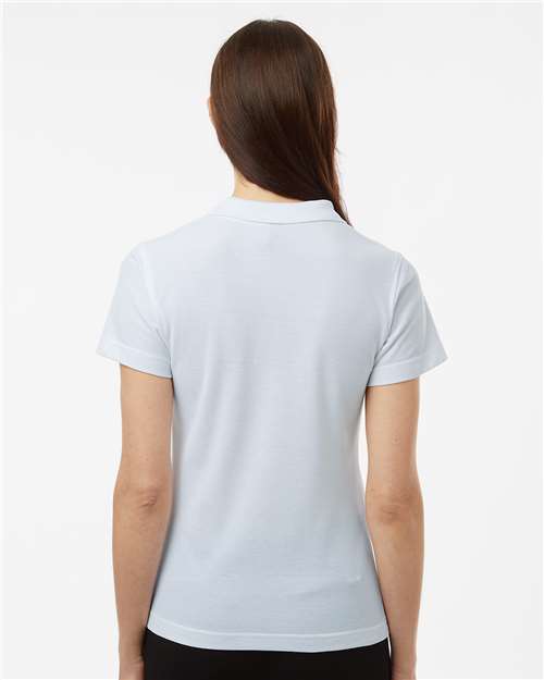 AllPro 62800L Women's Pique Polo - White - model back