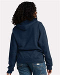 Jerzees IC49MR Unisex Ultimate CVC Hooded Sweatshirt - Indigo Heather - model back