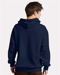 Jerzees IC49MR Unisex Ultimate CVC Hooded Sweatshirt - J. Navy - model back