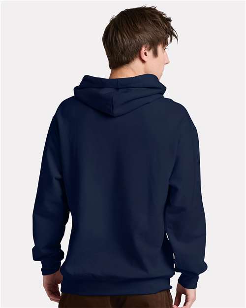 Jerzees IC49MR Unisex Ultimate CVC Hooded Sweatshirt - J. Navy - model back