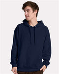 Jerzees IC49MR Unisex Ultimate CVC Hooded Sweatshirt - J. Navy - model front