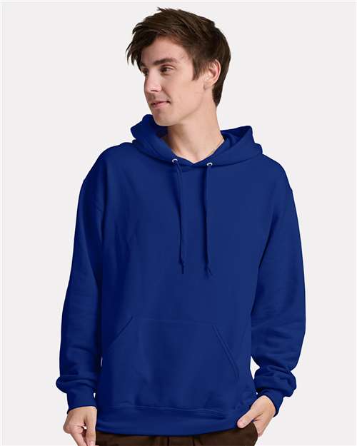 Jerzees IC49MR Unisex Ultimate CVC Hooded Sweatshirt - Orchid - model front