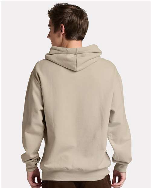 Jerzees IC49MR Unisex Ultimate CVC Hooded Sweatshirt - Putty - model back