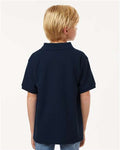 AllPro 62800Y Youth Pique Polo - Navy - model back