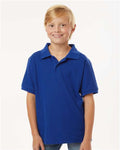 AllPro 62800Y Youth Pique Polo - Royal - model front