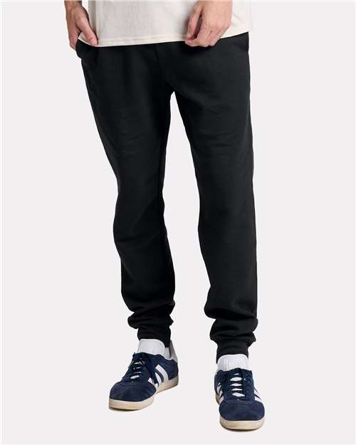 Jerzees IC50MPR Unisex Ultimate CVC Joggers - Black Ink - model front