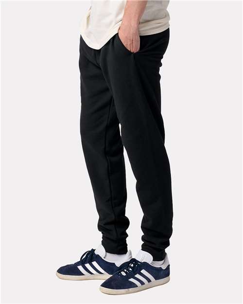 Jerzees IC50MPR Unisex Ultimate CVC Joggers - Black Ink - model side
