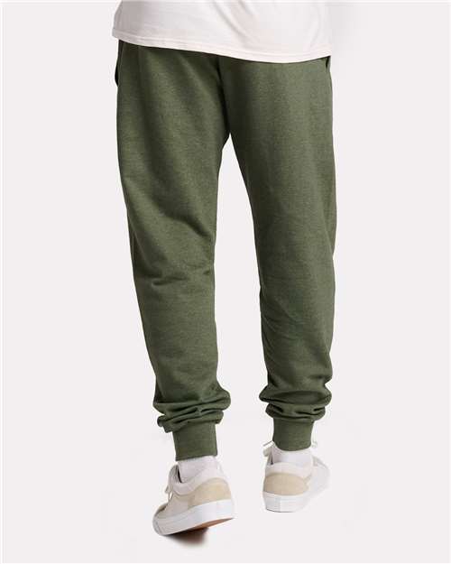 Jerzees IC50MPR Unisex Ultimate CVC Joggers - Military Green Heather - model back