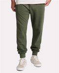 Jerzees IC50MPR Unisex Ultimate CVC Joggers - Military Green Heather - model front