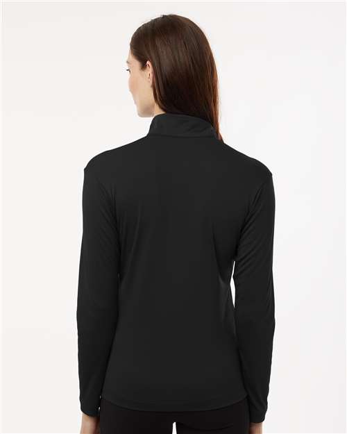AllPro 41870L Women's Pro-Lock Performance Quarter-Zip Pullover - Black - model back