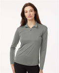 AllPro 41870L Women's Pro-Lock Performance Quarter-Zip Pullover - Greystone - model front