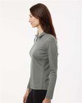 AllPro 41870L Women's Pro-Lock Performance Quarter-Zip Pullover - Greystone - model side