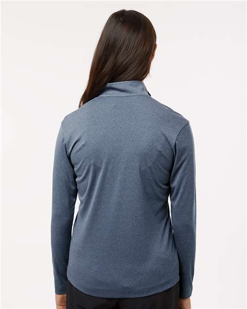 AllPro 41870L Women's Pro-Lock Performance Quarter-Zip Pullover - Heather Navy - model back