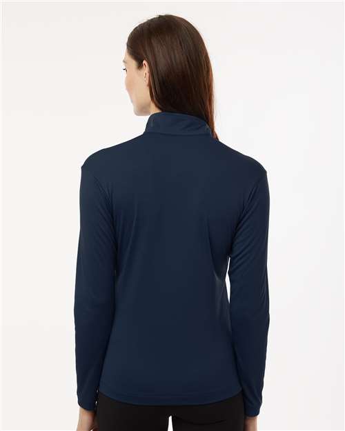 AllPro 41870L Women's Pro-Lock Performance Quarter-Zip Pullover - Navy - model back
