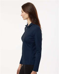 AllPro 41870L Women's Pro-Lock Performance Quarter-Zip Pullover - Navy - model side