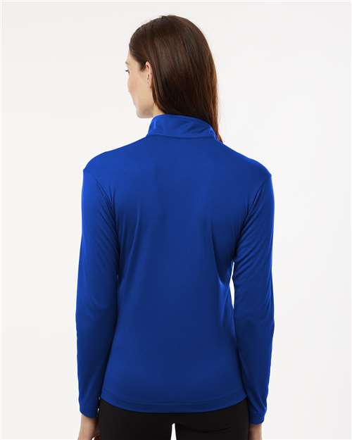 AllPro 41870L Women's Pro-Lock Performance Quarter-Zip Pullover - Royal - model back