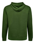 J. America 8720 Unisex BTB Fleece Hooded Sweatshirt - Forest Green - back