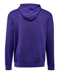 J. America 8720 Unisex BTB Fleece Hooded Sweatshirt - Purple - back