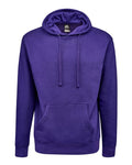 J. America 8720 Unisex BTB Fleece Hooded Sweatshirt - Purple - front